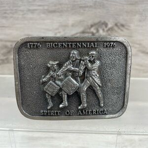 1776 bicentennial 1976 Spirit of America belt buckle C24 Belt Buckle